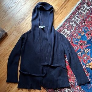 Brooks Brother’s Women’s 100% Cotton Hooded Sweater with Tie